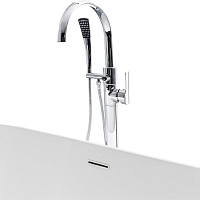 Ravak Смеситель для ванны напольный с душевым набором и внутренней частью, цвет: хром X070059