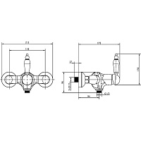 Boheme Medici Ripresa Смеситель для душа без излива, цвет: bronze 304