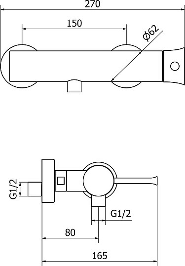 Cezares Positano Смеситель для душа POSITANO-DM-01
