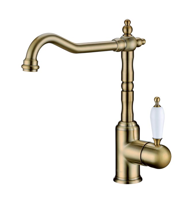 Boheme Medici Смеситель для кухни без возм. подключения фильтра, длина излива 22 см, цвет: bronze 101