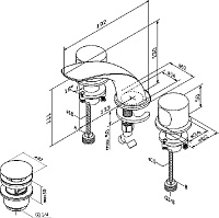Am.Pm Sensation Смеситель для раковины, цвет: хром F3008000