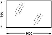 Зеркало Jacob Delafon Ola  100 см EB1099-RU