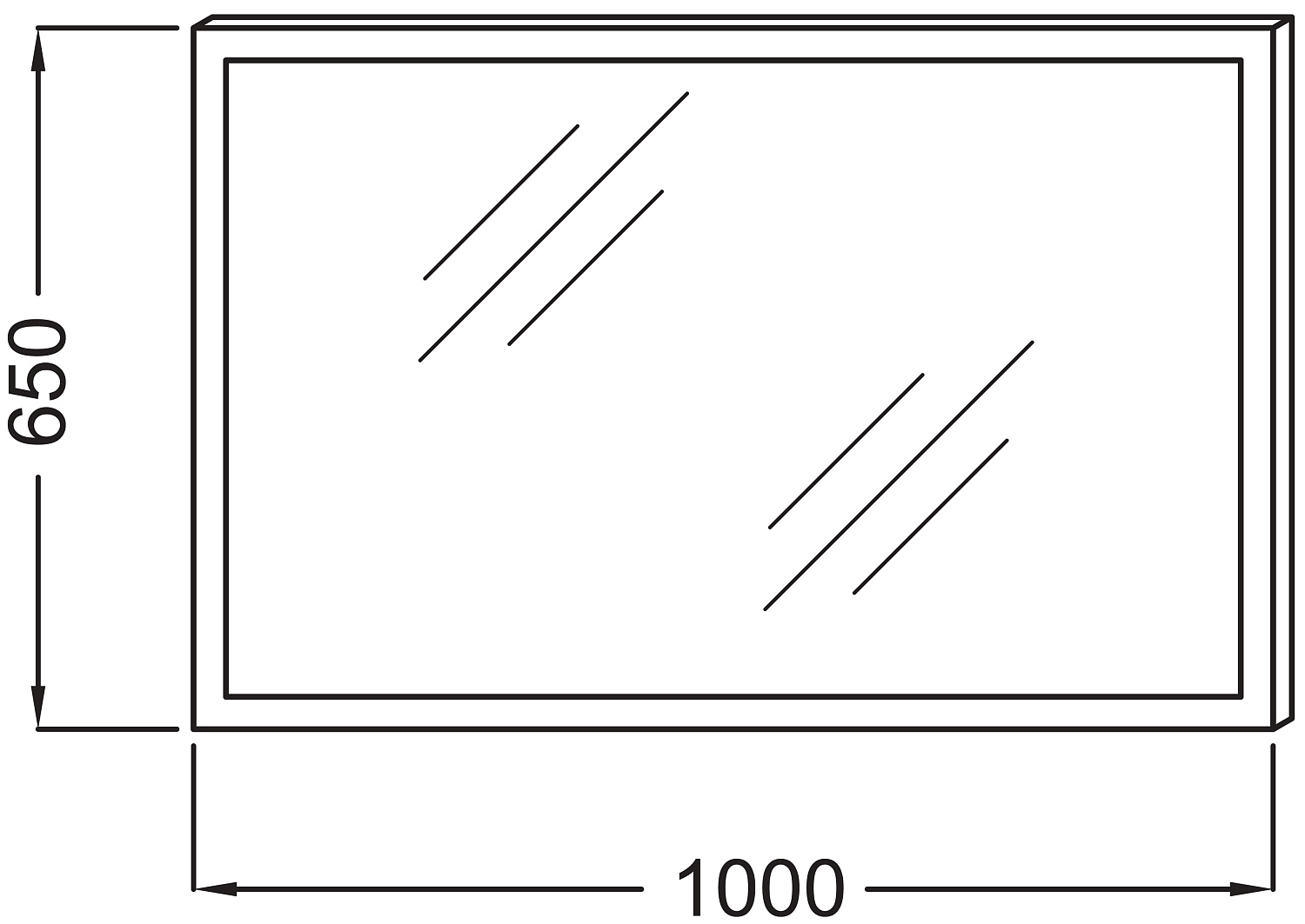 Зеркало Jacob Delafon Escale EB1442 100 см EB1442-NF