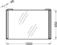 Зеркало Jacob Delafon Reve EB576 100 см EB576-NF