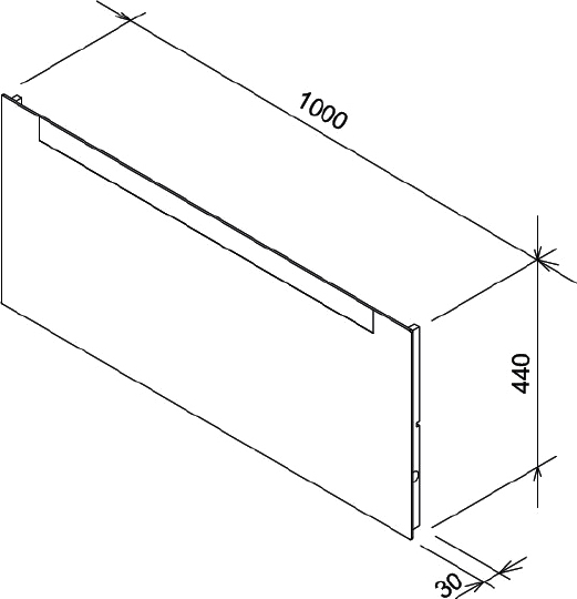 Ravak Clear Зеркало 100x44h см, с подсветкой, цвет: хром X000000766