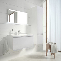 Ravak Clear Шкаф-пенал правый 40x35x155h см, подвесной, с 2-мя дверцами, цвет: белый X000000763