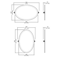 Devon&Devon Beauty 1 Зеркало поворотное, цвет держателей: хром DEBEAUTYCR