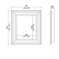 Devon&Devon Harold Зеркало 72x82 см, 2SRHAROLD