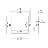 Devon&Devon Time Зеркало поворотное70х58 см, золото TM321OT