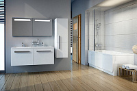 Ravak Chrome Шкаф-пенал правый 35x37x120h см, подвесной, с 2-мя дверцами, цвет: белый X000000543