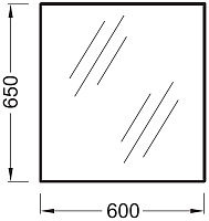 Зеркало Jacob Delafon Odeon Up  60 см EB1080-NF