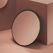ArtCeram Look Ring Зеркало d85 см, с LED-подсветкой и сенсорным выключателем, цвет: matt black ACS016 17