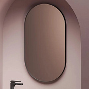 ArtCeram Look Arco Зеркало 50x90 см, без выключателя, цвет: matt black ACS017 17