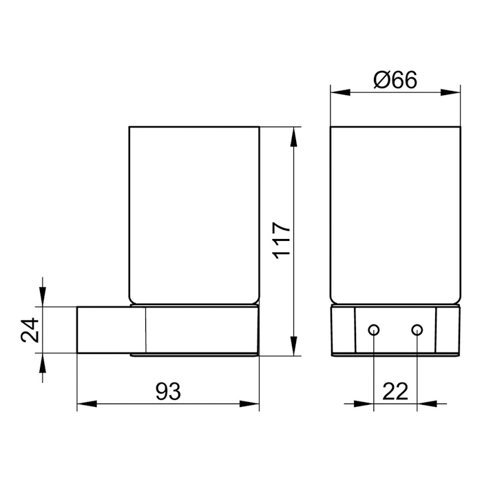 Keuco Plan Стакан без держателя, цвет: стекло 14950 009000