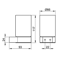 Keuco Plan Стакан без держателя, цвет: стекло 14950 009000