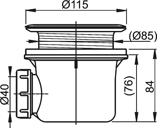 Ravak Basic Сифон для поддона пластиковый, цвет: хром X01308