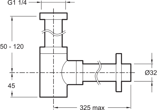 Сифон для раковины Jacob Delafon E78297 E78297-CP
