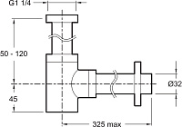 Сифон для раковины Jacob Delafon E78297 E78297-CP