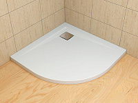 Radaway Сифон для душевого поддона Argos с сетчатым фильтром, цвет: хром глянцевый R399