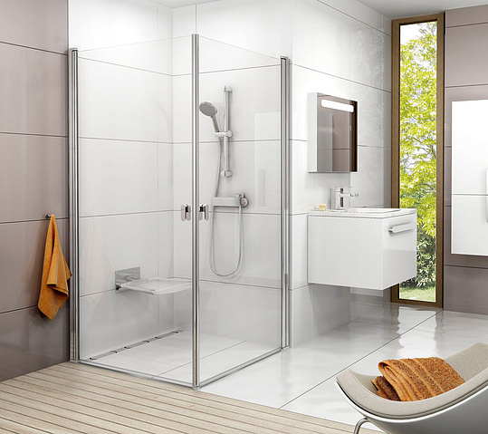 Ravak Chrome Дверь для душевого уголка CRV1 стекло 90x195h см, цвет: хром 1QV70C01Z1