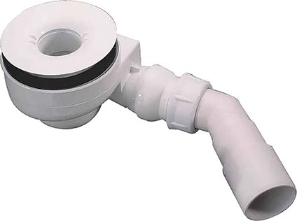 Radaway Сифон для душевого поддона Giaros, самоочищающийся, пластиковый, цвет: белый 5SL1
