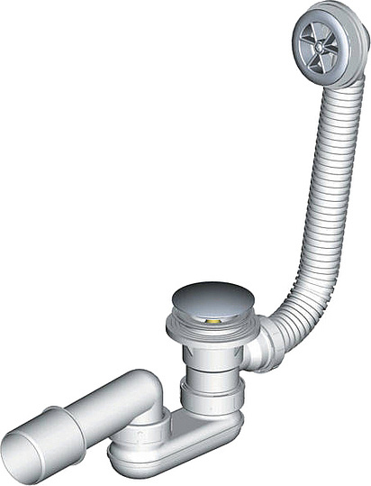 Ravak Sabina Сифон для поддона пластиковый, цвет: хром X01315