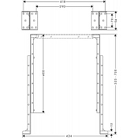 Hansgrohe SBox Монтажные скобы для монтажа на плитку 28021000