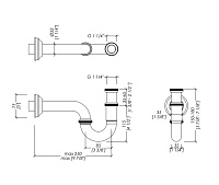 Devon&Devon Сифон s-образный, цвет хром DDA325CR
