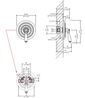 Devon&Devon Doccia Термостат встраиваемый, цвет хром HUF94CR
