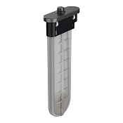 Hansgrohe SBox Внешняя часть душевого гарнитура на борт ванны, овал, цвет: шлиф. черный хром 28020340