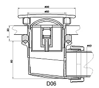 RGW Сифон для поддона 14241100-01