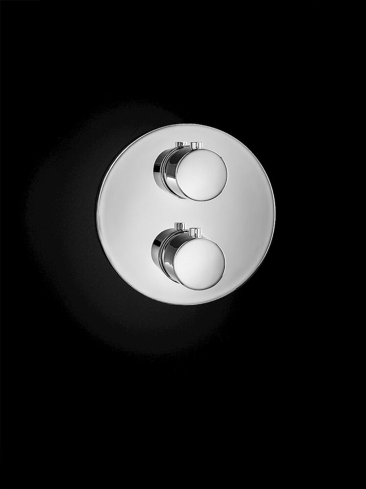Almar Core Round Термостат для душа, внешняя часть на 2 потребителя, цвет: chrome E176832.CR