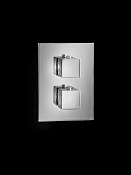 Almar Core Square Термостат для душа, внешняя часть на 3 потребителя, цвет: chrome E176823.CR