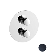 Cisal Slim Смеситель термостатический для душа встраиваемый на 3 потребителя, цвет: night black SM01820040