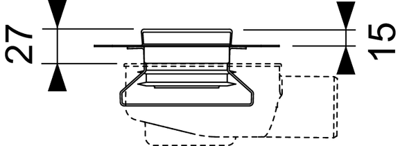 Tece Drainline Стакан с мембраной для сифона заниженный 660016