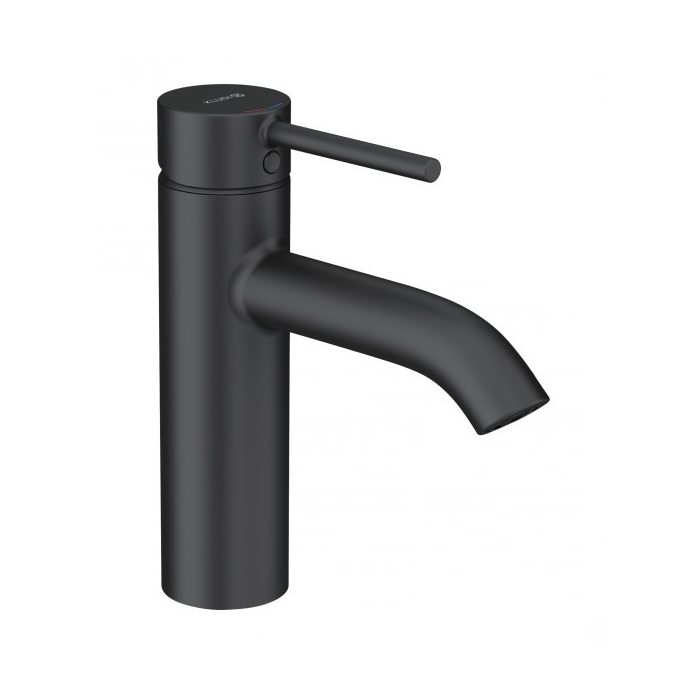 Kludi Bozz Смеситель для раковины, без д/к, длина излива 13,5 см, цвет: черный матовый 382823976