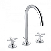 Kludi Nova Fonte Смеситель для раковины на 3 отверстия, с д/к, высота излива 18,5 см, цвет: хром 201430520