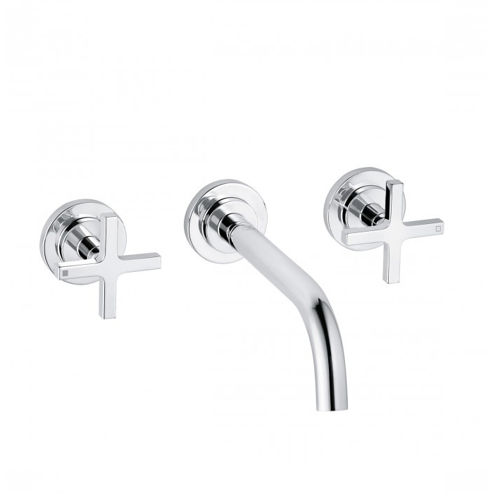 Kludi Nova Fonte Смеситель для раковины встраиваемый, внешняя часть, излив 18 см, цвет: хром 201440520