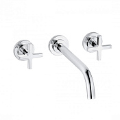 Kludi Nova Fonte Смеситель для раковины встраиваемый, внешняя часть, излив 24 см, цвет: хром 201460520