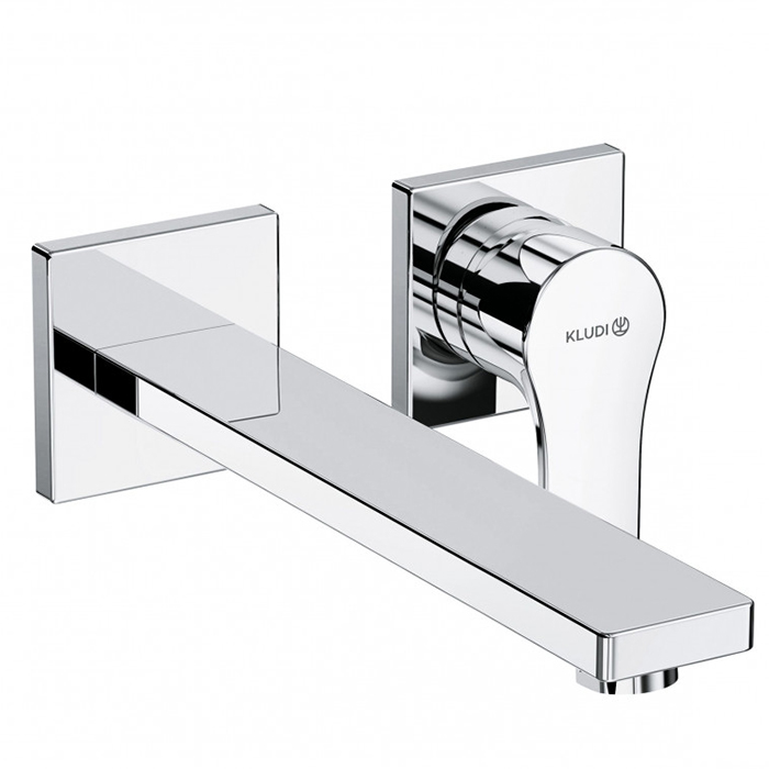 Kludi Zenta SL Смеситель для раковины встраиваемый, внешняя часть, излив 23 см, цвет: хром 482450565