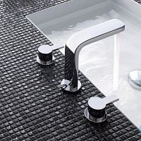 Kludi Zenta Смеситель для раковины на 3 отверстия, с д/к, длина излива 16 см, цвет: хром 383930575