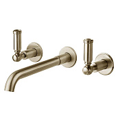 Bossini Liberty Смеситель для раковины на 3 отверстия, цвет: satin nickel Z001303.094