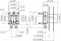 Dornbracht Встраиваемая часть термостатического смесителя для душа на 3 источника 3542797090