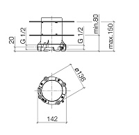 Dornbracht Встраиваемая часть для напольного смесителя, для ванны 3594597090
