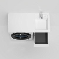 Am.Pm X-Joy Раковина накладная над стиральной машиной 100х50 см, правая, 1 отв., цвет: белый глянец M85AWPR1001WG