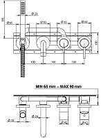 Bongio Time Gio Внутренняя часть смесителя для ванны 0969000VA