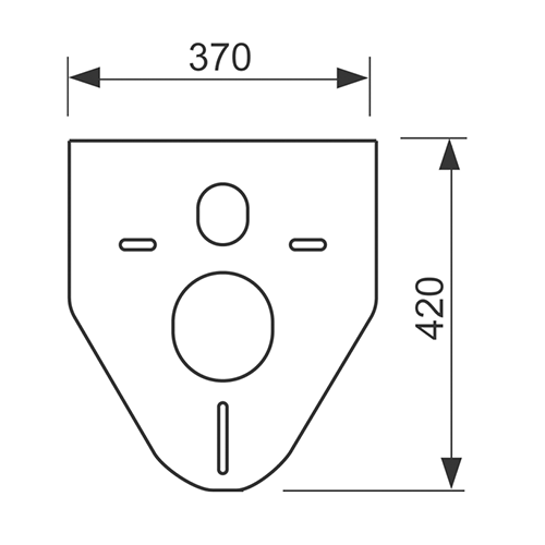 Tece Profil Звукоизоляция для унитазов и биде 9200010