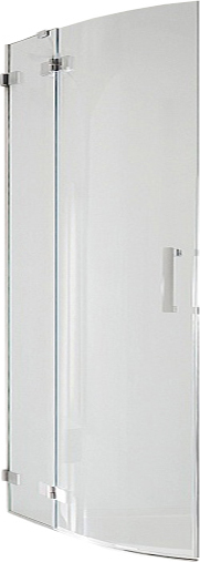 Radaway Euphoria PDD Душевая дверь, левая, прозрачная 8 мм, 100х200h см, цвет: хром глянцевый 383003-01L