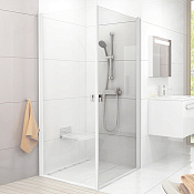 Ravak Chrome Дверь для душевого уголка CRV1 стекло 80x195h см, цвет: белый 1QV40101Z1