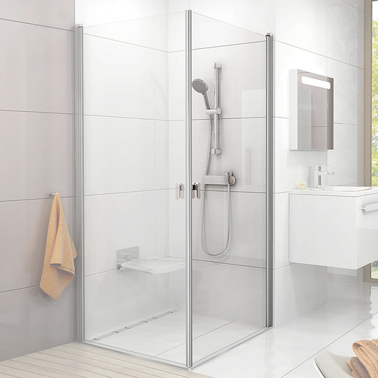 Ravak Chrome Дверь для душевого уголка CRV1 стекло 80x195h см, цвет: сатин 1QV40U01Z1